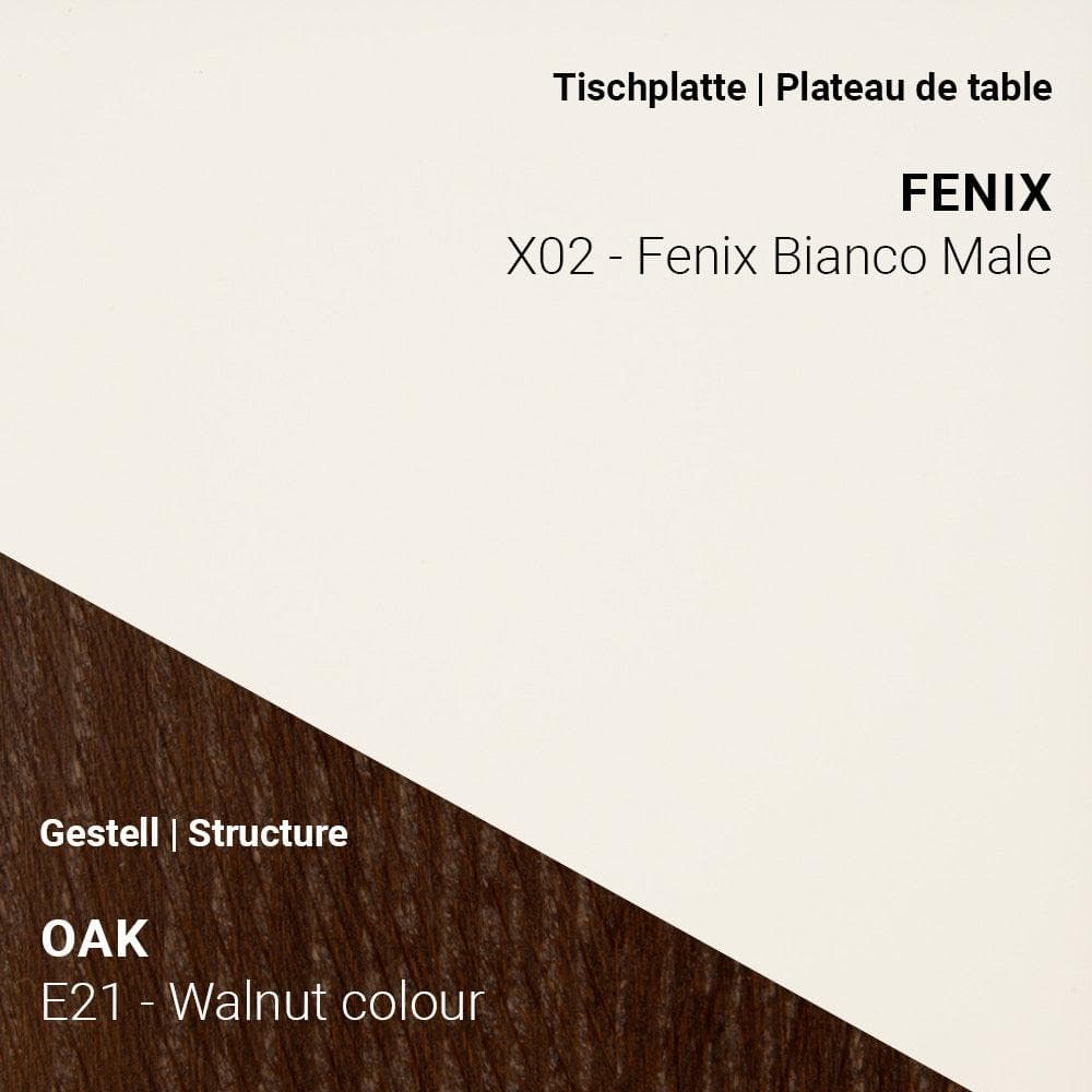 Esstisch TRAVA T2200 - Fenix & Eiche _ Mobitec _SKU T2200-E21-X02-160/160