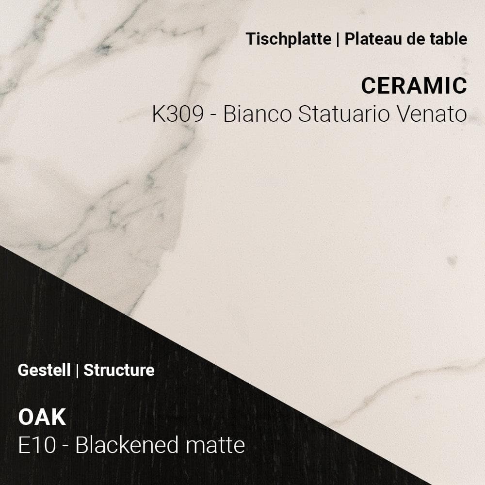 Ausziehtisch TERRA T0601 - Keramik & Eiche _ Mobitec _SKU T0601-K309/E10_90x160/260