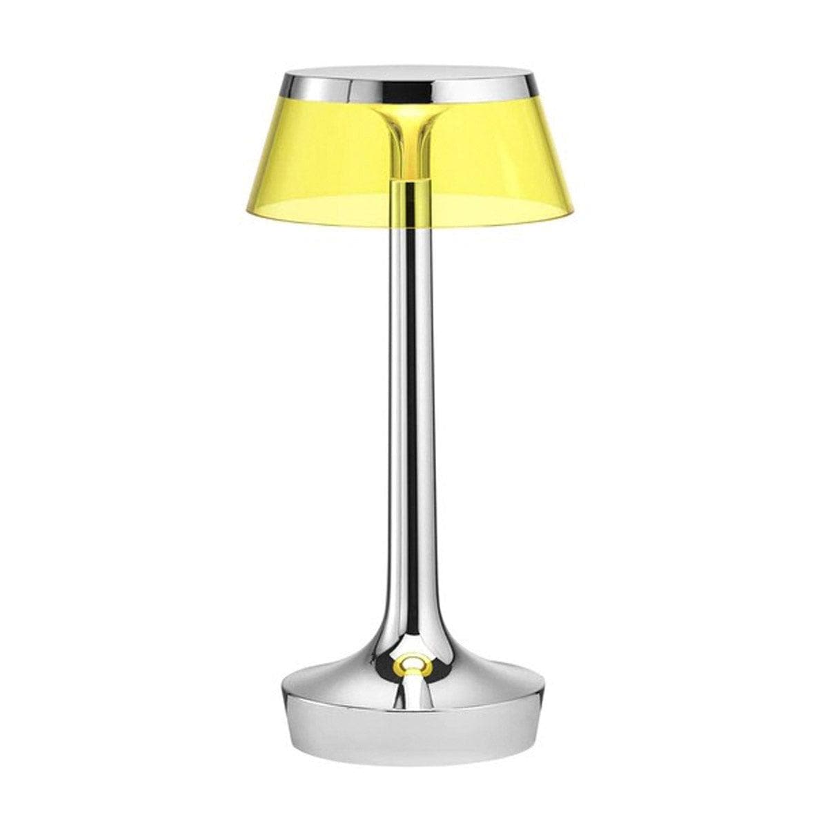 Flos BON JOUR Unplugged Tischlampe - Chrome _ Flos _SKU F1037057 + F1036019