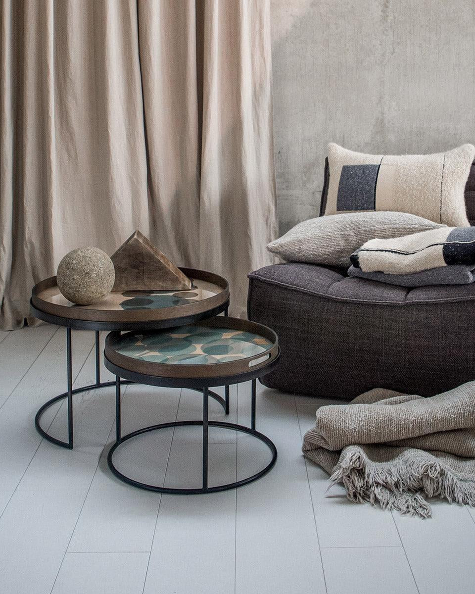 Tablett TRANSLUCENT SILHOUETTES Connected Dots - Ø48 | Ethnicraft | Homestorys