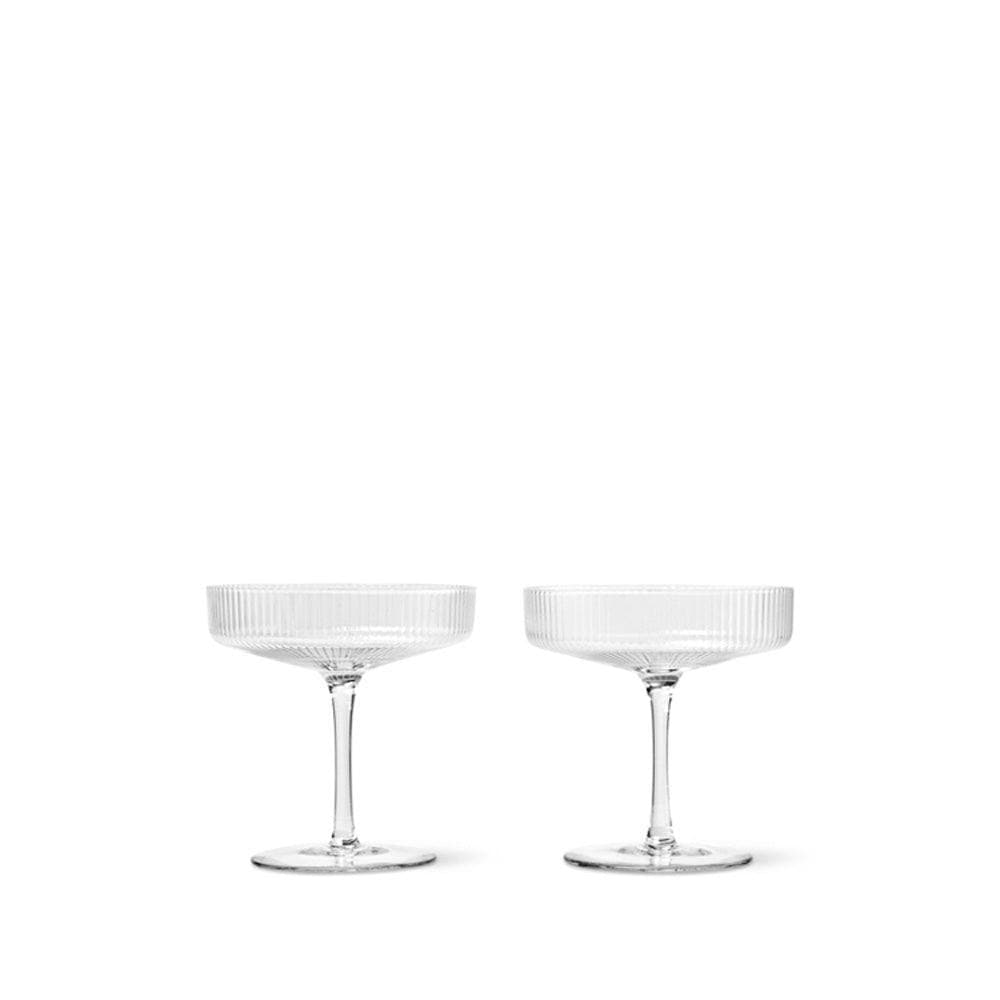 Ferm Living RIPPLE Champagner Schalen (2er Set) - Original Homestories