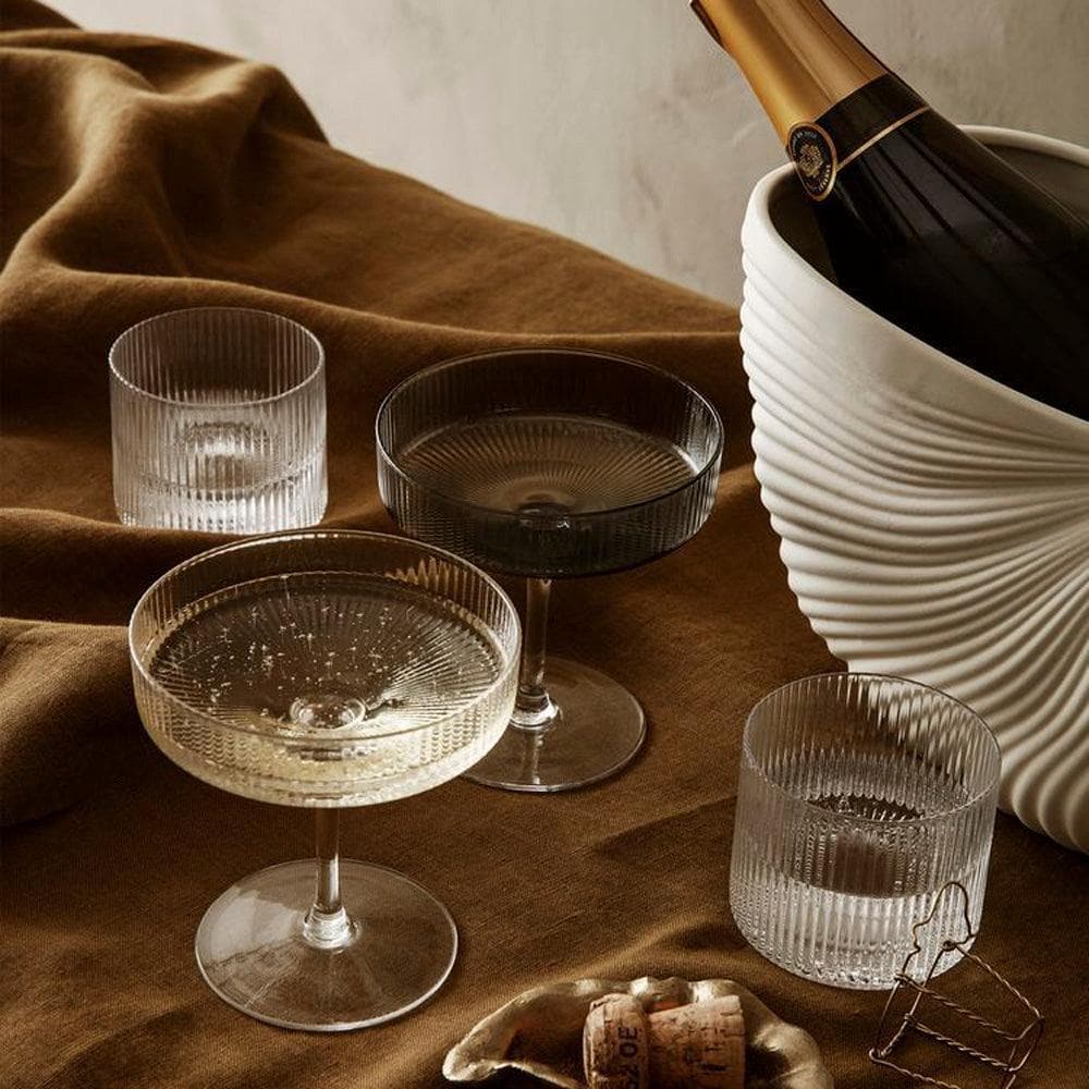 Ferm Living RIPPLE Champagner Schalen (2er Set) - Original Homestories