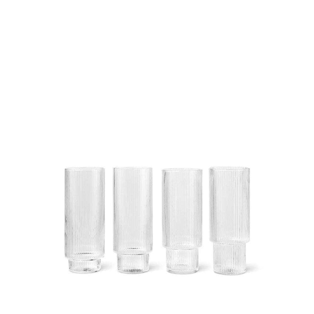 Ferm Living RIPPLE Longdrink-Gläser (4er Set) - Original Homestories