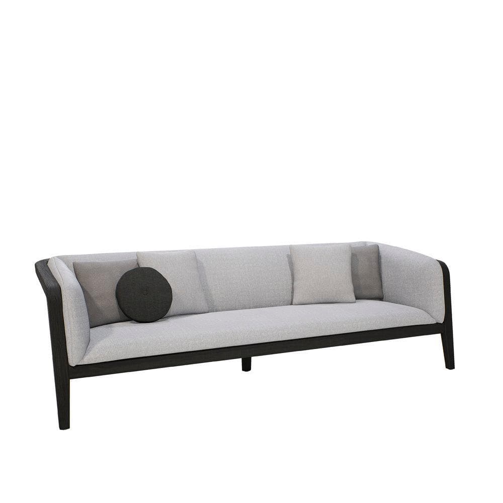 Manutti SUNRISE 3 Sitzer Gartensofa - Teakholz Scuro / Schwarz - Original Homestories