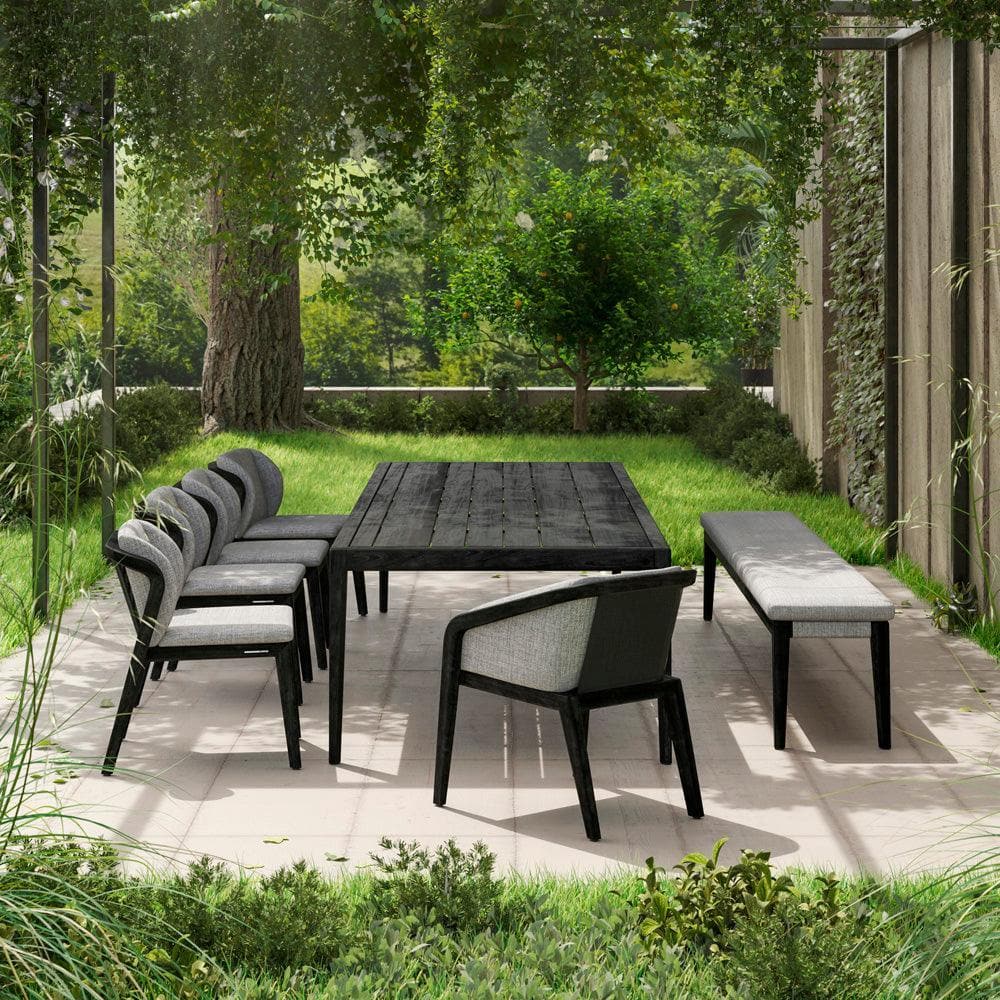 Manutti SUNRISE Gartenbank 235x42cm - Teakholz Scuro - Original Homestories