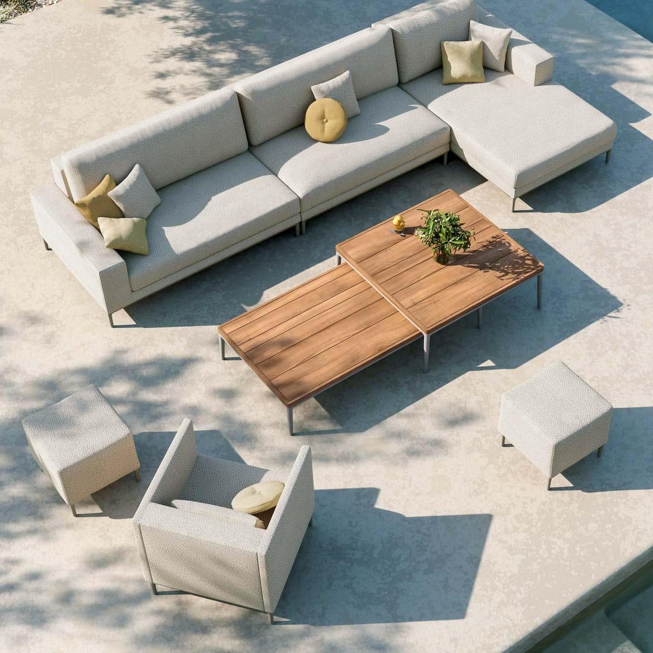 Couchtisch Zendo Sense 96x96x25cm - Flint | Manutti | Homestorys