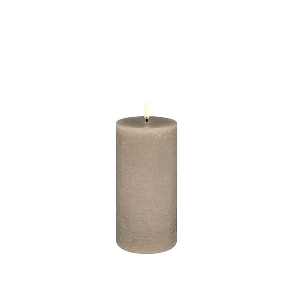 Piffany - Kerze PILLAR RUSTIC LED Uyuni - Sandstone Ø7.8 x 15cm - UL-PI-SA78015 | Homestorys