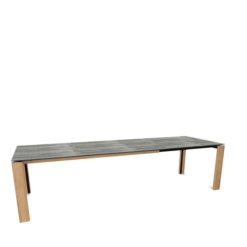 Ausziehtisch TERRA T0601 - Keramik & Eiche _ Mobitec _SKU T0601-K203/E10_90x160/260