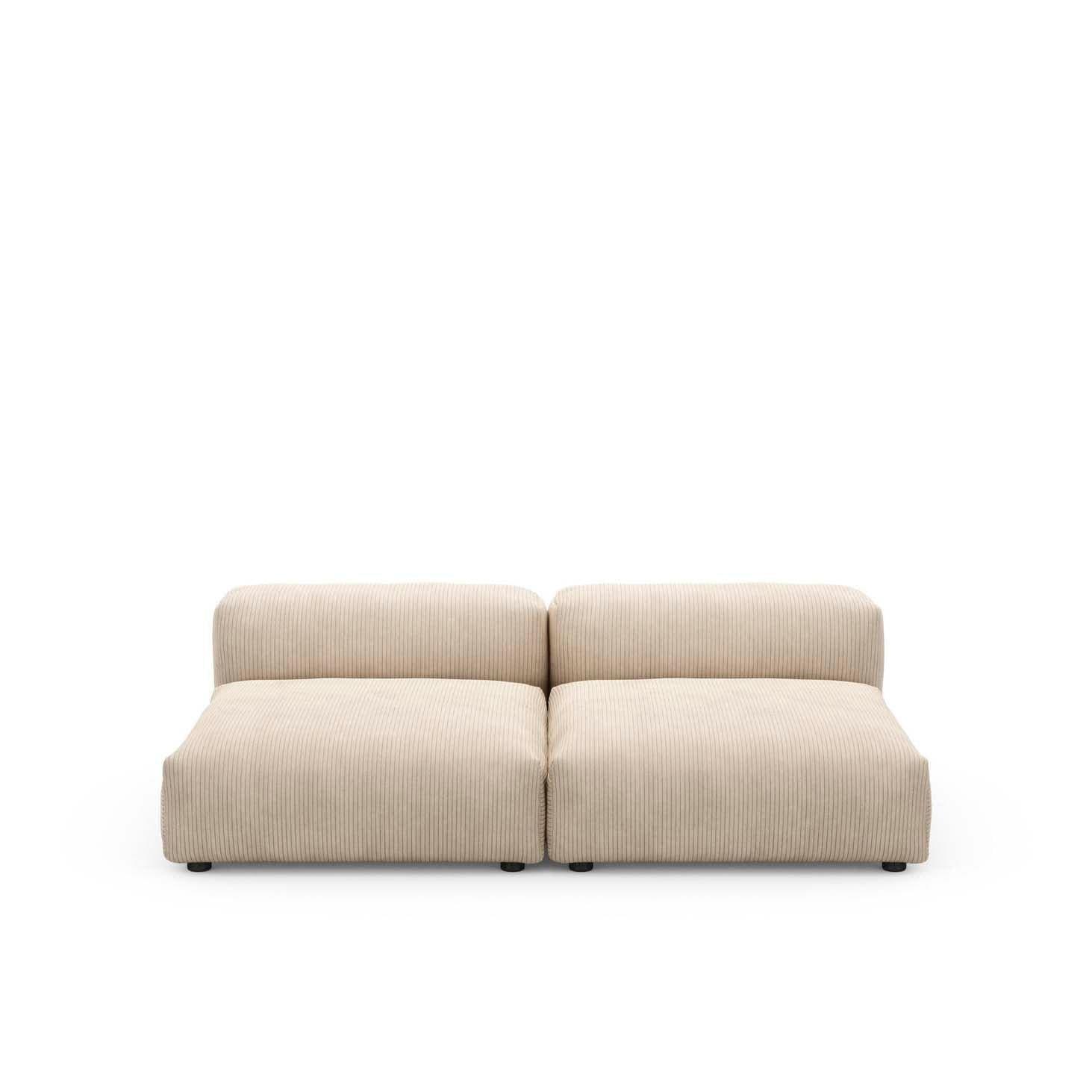 Modulare Lounge L Cord Velours - 2-Sitzer - Original Homestories